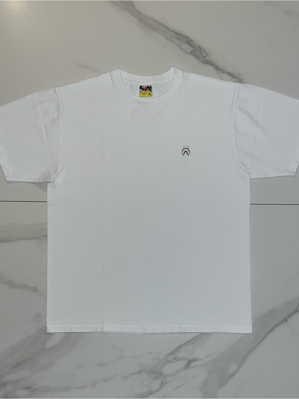 2019 BAPE Shark One Point PONR Tee White Size XL